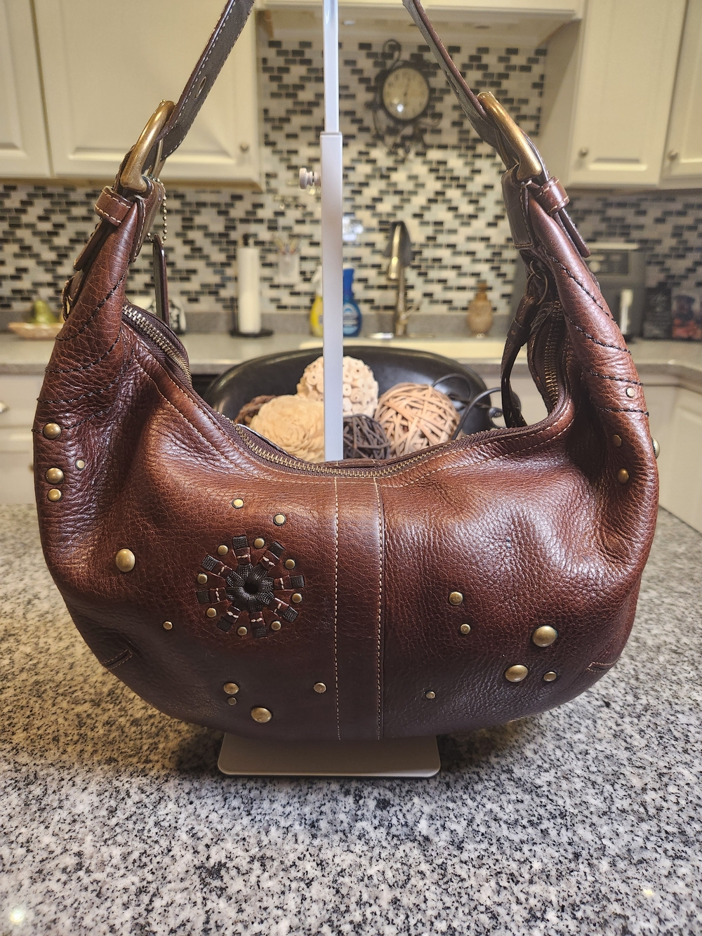 Coach Vintage Mia Studded Soho Leather Hobo Bag (Style Number 10063) - Picture 2 of 14